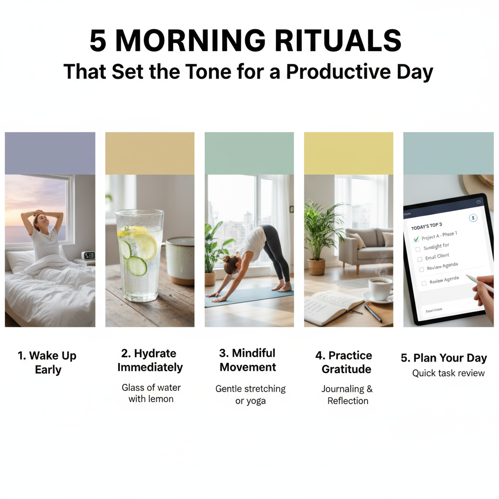 5 Morning Rituals That Set the Tone for a Productive Day