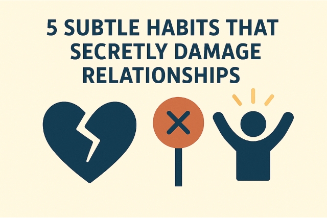 5 Subtle Habits That Secretly Damage Relationships