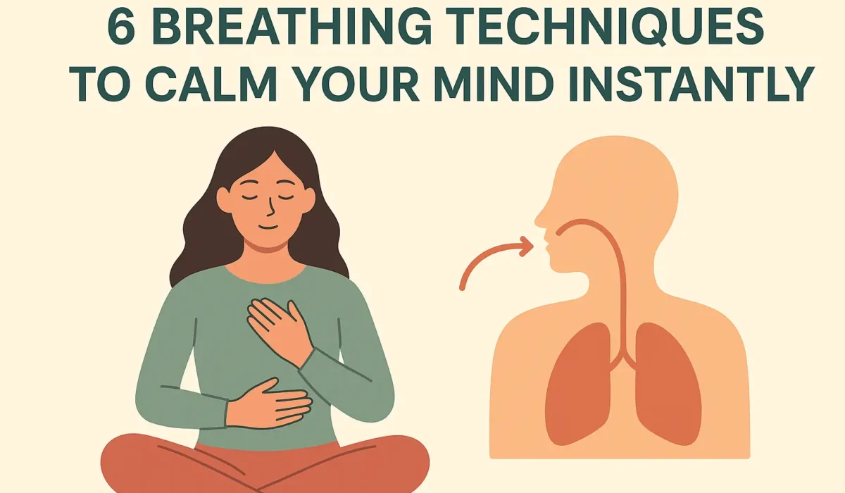 6 Breathing Techniques to Calm Your Mind Instantly