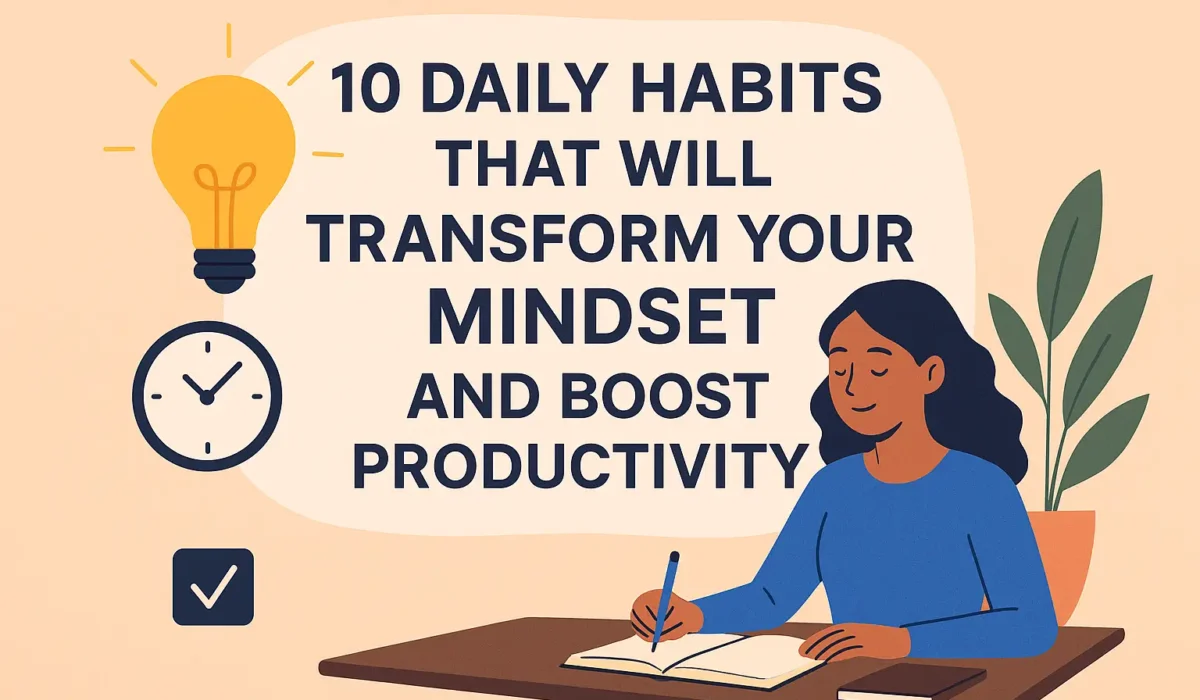 Daily Habits That Will Transform Your Mindset and Boost Productivity