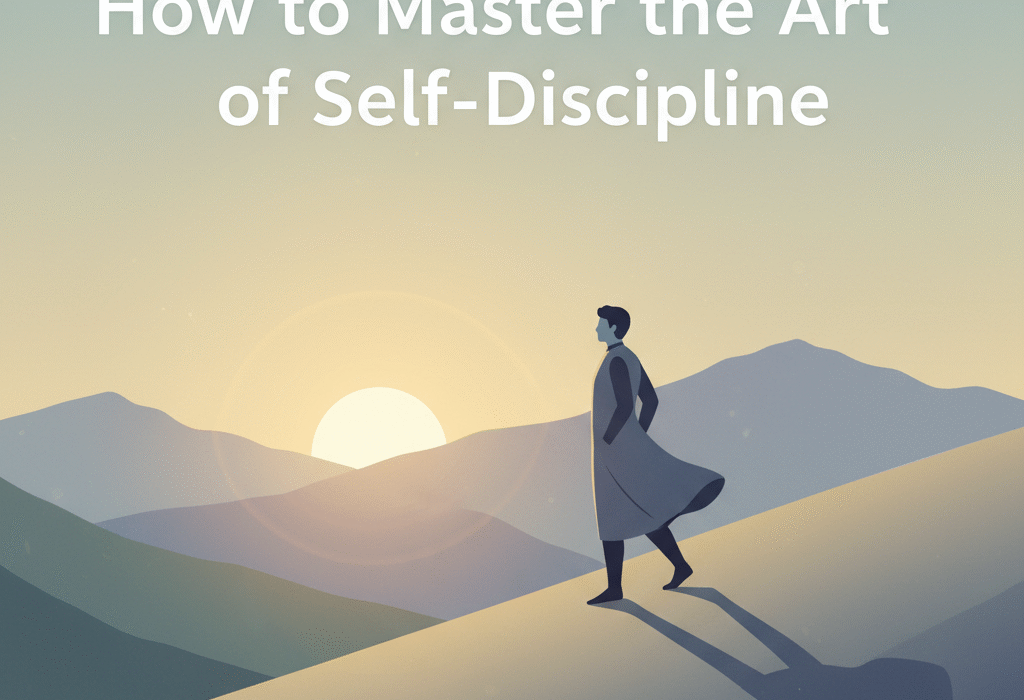 how to master the art of self discipline