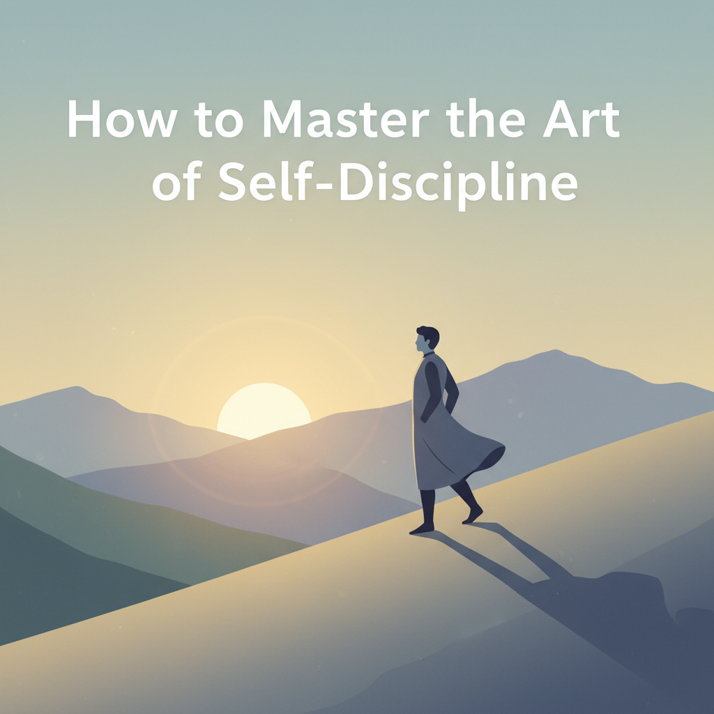 how to master the art of self discipline